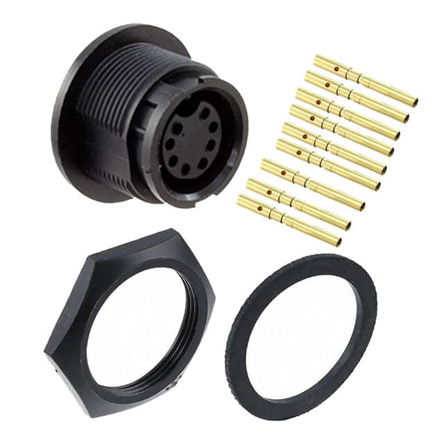4280-9SG-300 CONN RCPT FMALE 9POS GOLD CRIMP