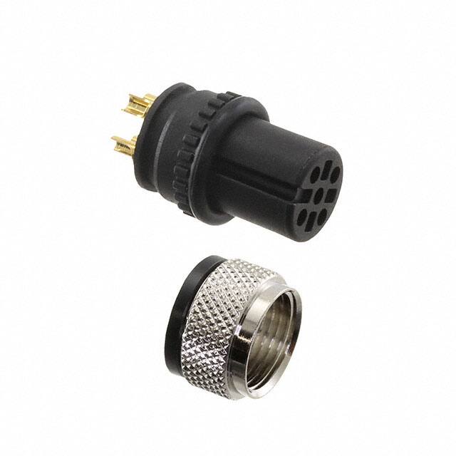 858VA04-203RLU4 CONN PLUG FMALE 4P GOLD SLDR CUP