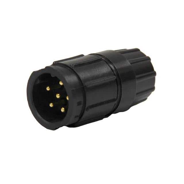 5380-6PG-3DC CONN RCPT MALE 6POS GOLD CRIMP