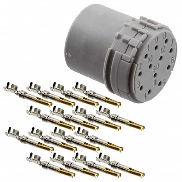 1598295 CONN MALE INSERT 12P GOLD CRIMP