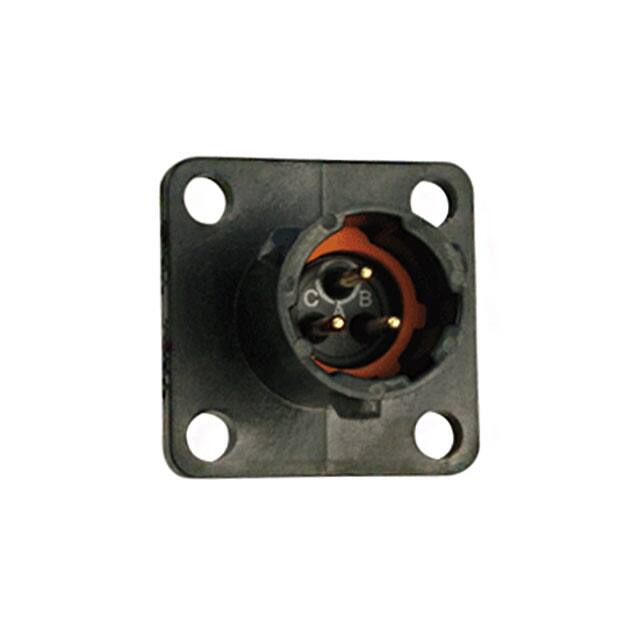 UTS08E33P CONN RCPT MALE 3P GOLD SLDR CUP