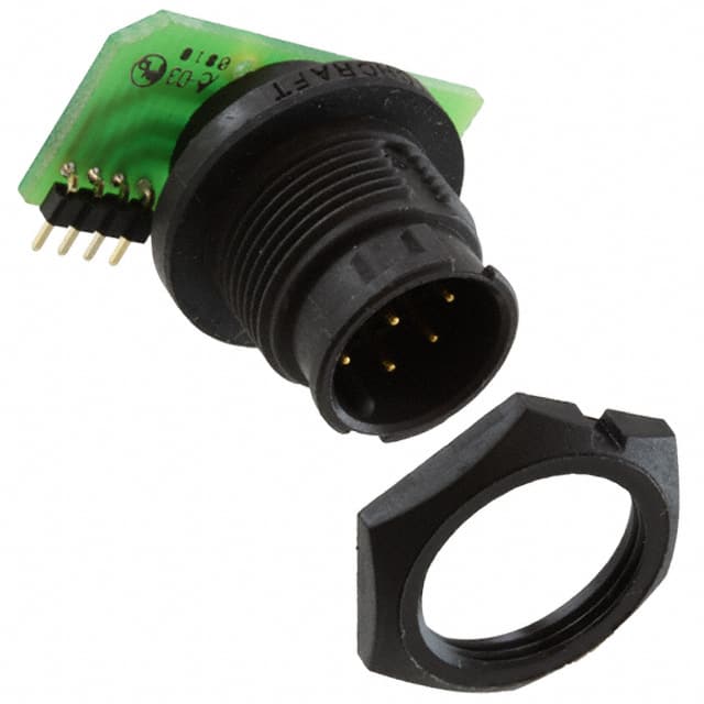 EN3P8MRAPCBW CONN RCPT MALE 8POS GOLD SOLDER