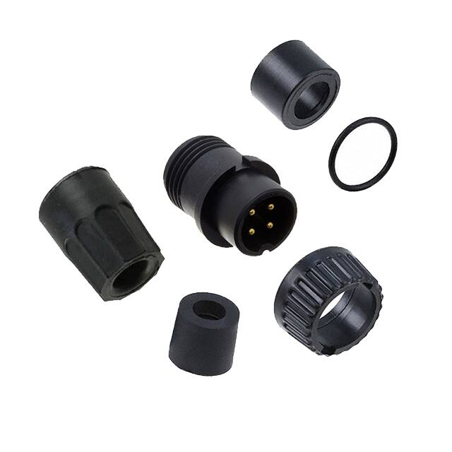 3282-4PG-318 CONN PLUG MALE 4P GOLD SLDR CUP