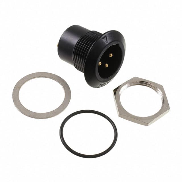 B3MBAUH CONN RCPT MALE XLR 3P SOLDER CUP