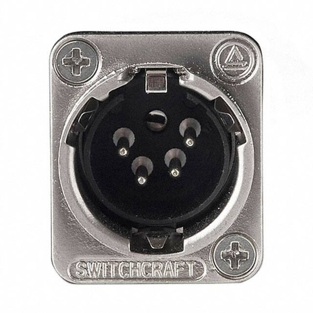 E4MSC CONN RCPT MALE XLR 4P SOLDER CUP