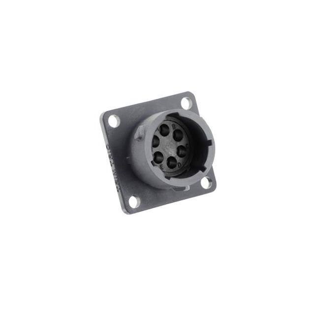UTSX010E6PW SQUARE FLANGE RECEPTACLE, WITHOU