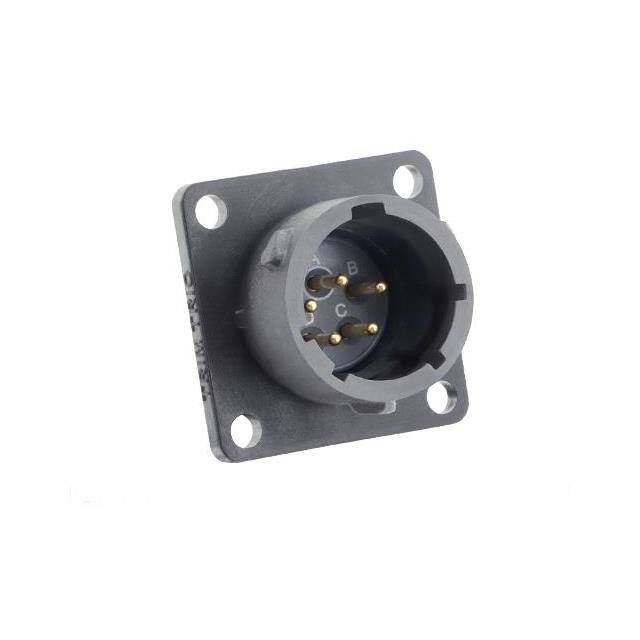 UTSX014E5P SQUARE FLANGE RECEPTACLE, WITHOU