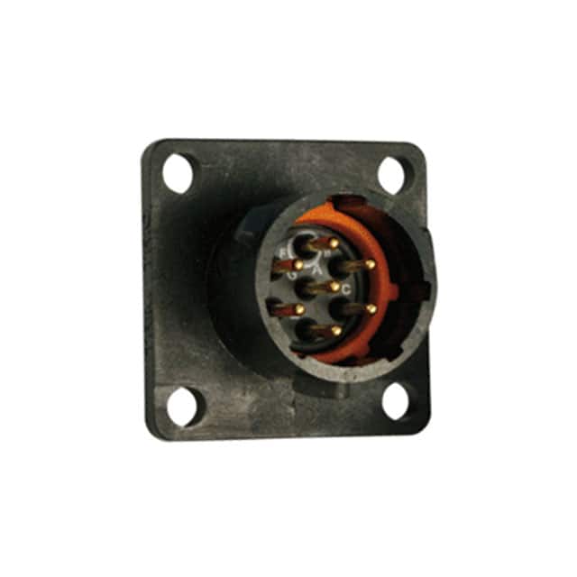 UTS010D7P CONN RCPT MALE 7POS GOLD SOLDER