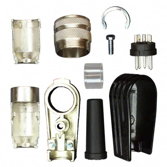 T 3356 005 CONN PLUG MALE 5P SILV SLDR CUP
