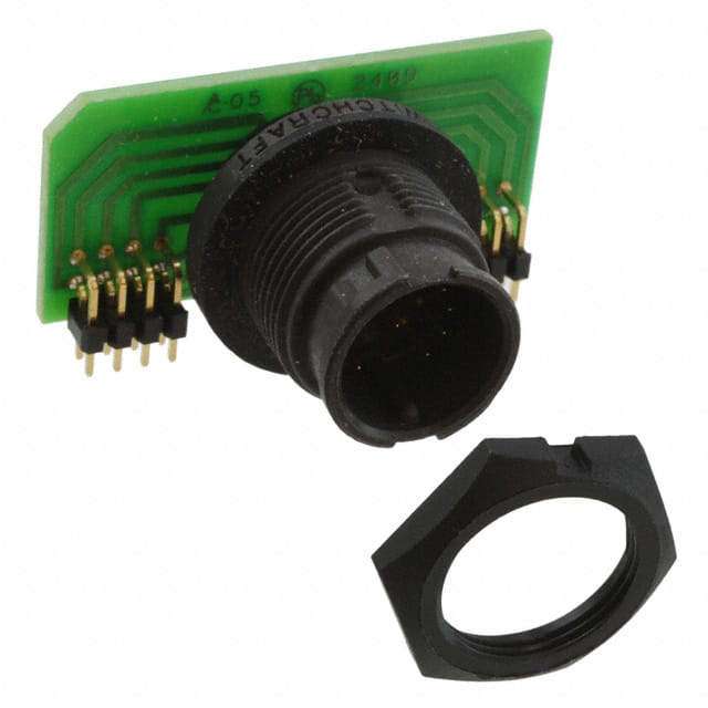 EN3P12MRAPCBW CONN RCPT MALE 12POS GOLD SOLDER