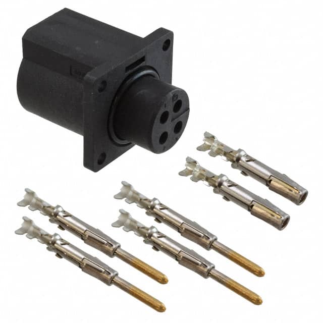 UTL0103G1P20AWG CONN CIRC RCPT 4POS GOLD CRIMP