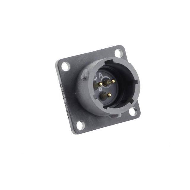 UTSX012D3P SQUARE FLANGE RECEPTACLE, WITHOU