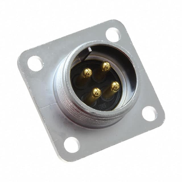 RM15WTRZB-4P(72) CONN RCPT MALE 4P GOLD SLDR CUP