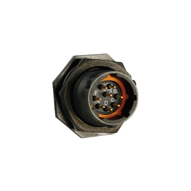 UTS712D8P32 CONN RCPT MALE 8POS GOLD SOLDER