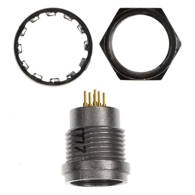 HR25A-7R-6PA CONN RCPT MALE 6POS GOLD SOLDER