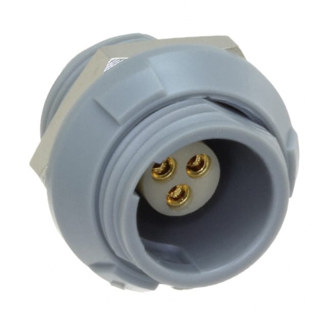 8P1P003200GRB01 CONN RCPT FMALE 3P GOLD SLDR CUP
