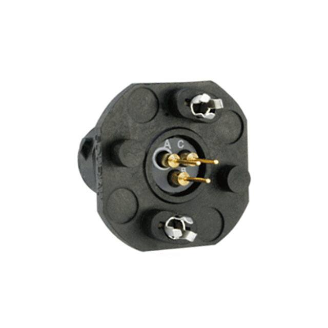 UTS78D3P32 CONN RCPT MALE 3POS GOLD SOLDER