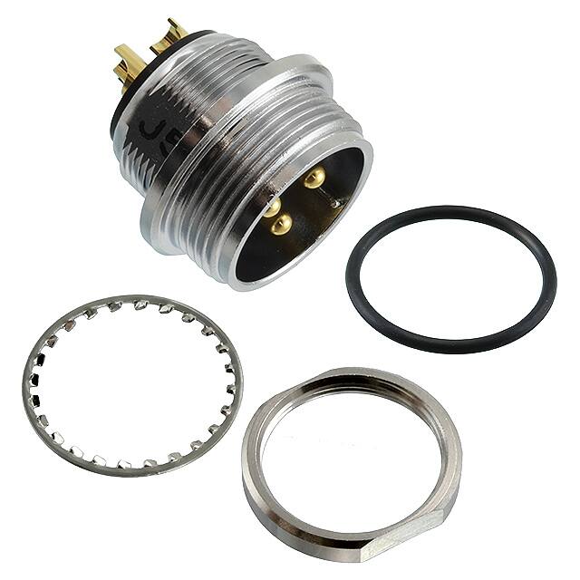 RM15WTRZ-3P(72) CONN RCPT MALE 3P GOLD SLDR CUP
