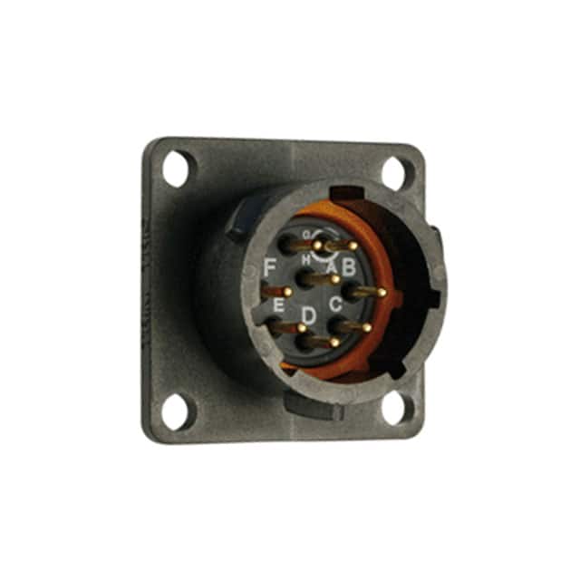 UTS012E8P CONN RCPT MALE 8P GOLD SLDR CUP