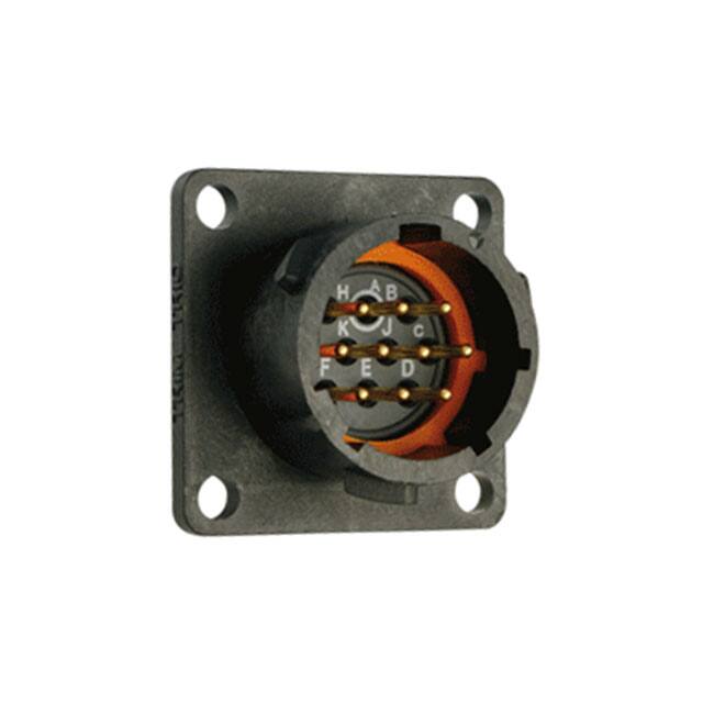 UTS012D10P CONN RCPT MALE 10POS GOLD SOLDER