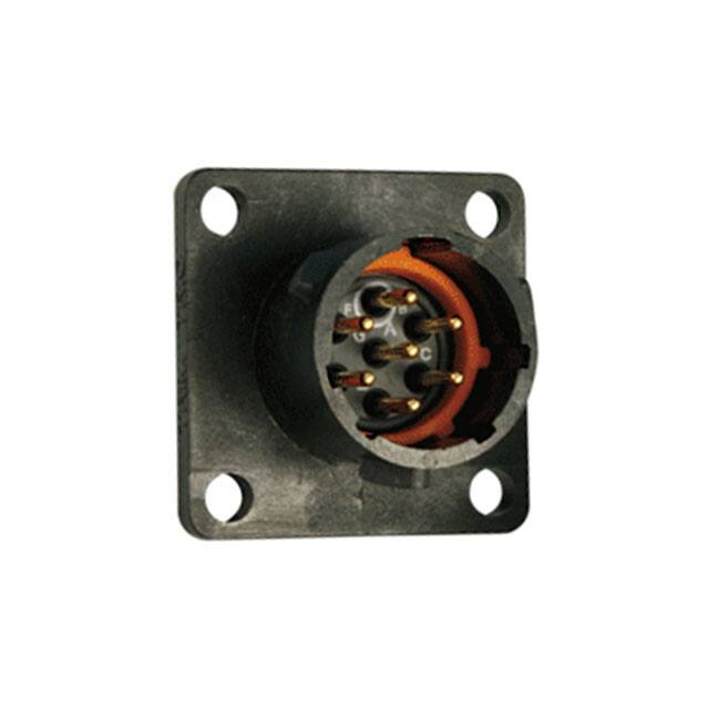 UTS010E7P CONN RCPT MALE 7P GOLD SLDR CUP