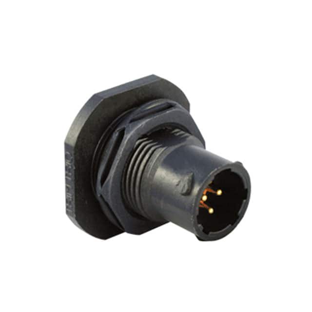 UTS78E3P CONN RCPT MALE 3P GOLD SLDR CUP