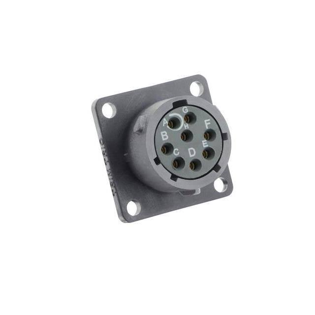 UTSX012D8SW SQUARE FLANGE RECEPTACLE, WITHOU