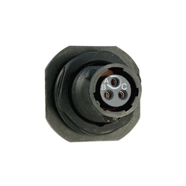 UTS78E33S CONN RCPT FMALE 3P GOLD SLDR CUP