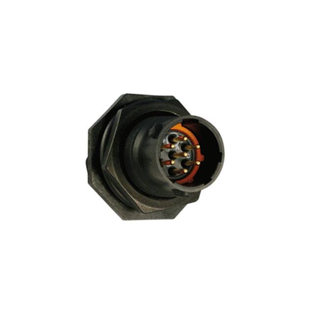 UTS710E7P CONN RCPT MALE 7P GOLD SLDR CUP