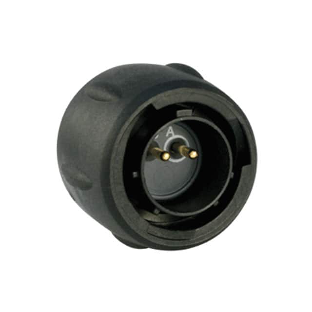 UTS612E2P CONN PLUG MALE 2P GOLD SLDR CUP