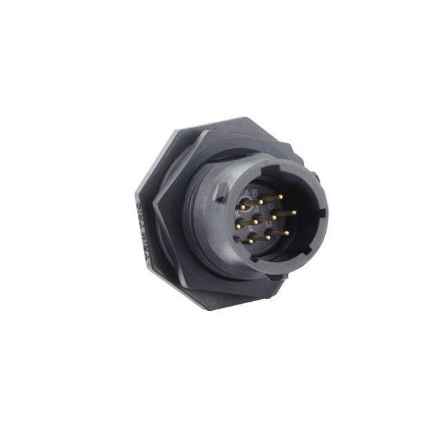 UTSX712D10P JAM NUT RECEPTACLE, WITHOUT BACK