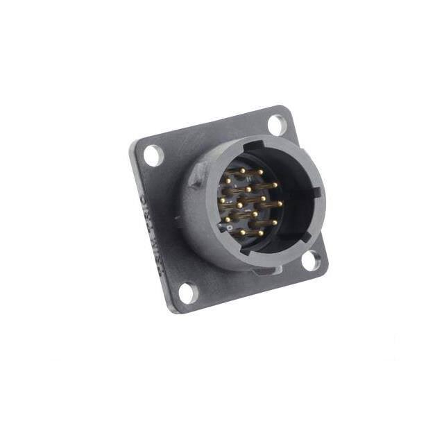 UTSX012D14P SQUARE FLANGE RECEPTACLE, WITHOU