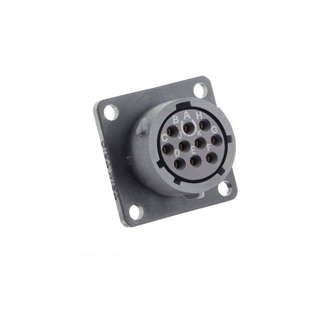 UTSX012D10S SQUARE FLANGE RECEPTACLE, WITHOU