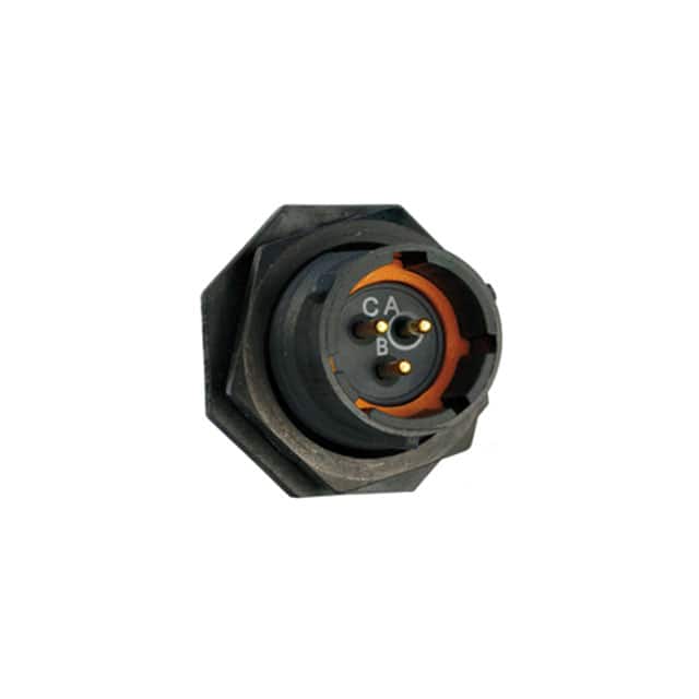 UTS712D3P32 CONN RCPT MALE 3POS GOLD SOLDER
