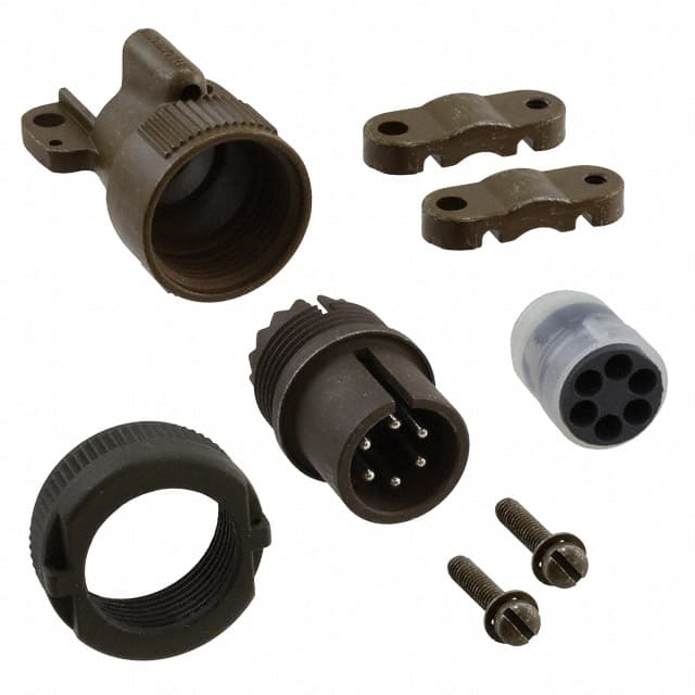 MS3106E14S-6P CONN PLUG MALE 6P SILV SLDR CUP