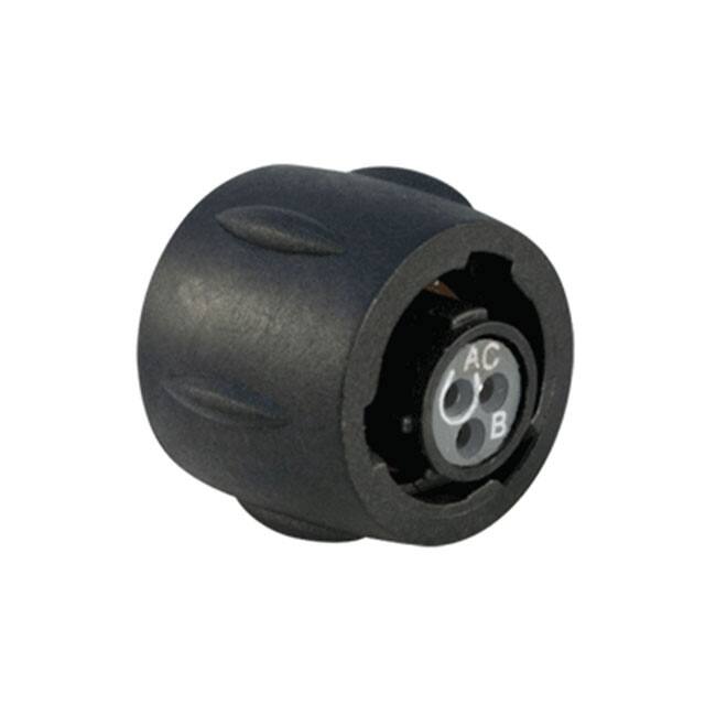 UTS68E98S CONN PLUG FMALE 3P GOLD SLDR CUP