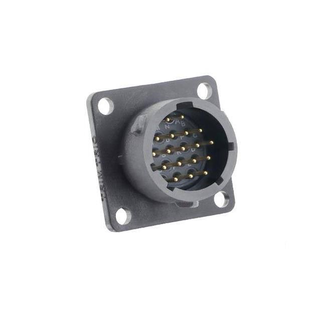 UTSX014D18P SQUARE FLANGE RECEPTACLE, WITHOU