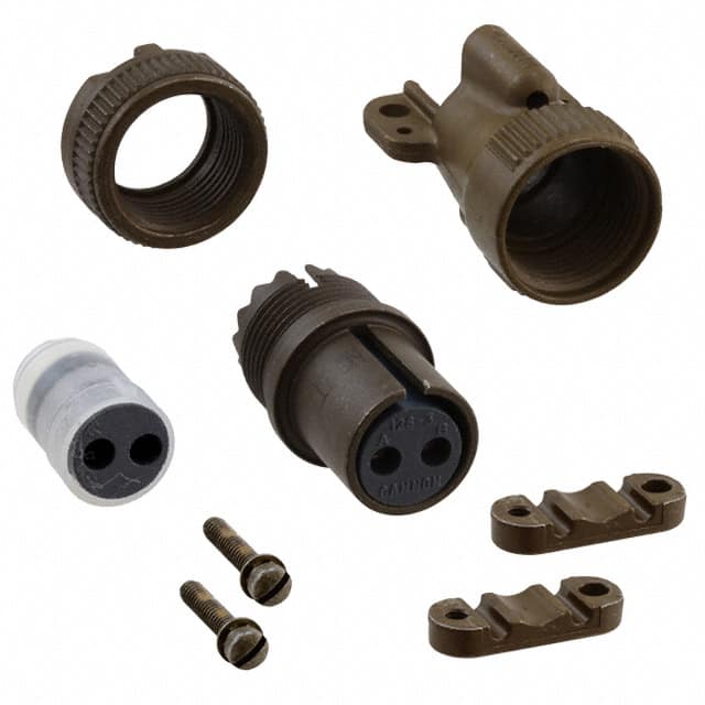 MS3106E12S-3S CONN PLUG FMALE 2P SOLDER CUP