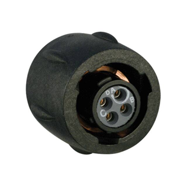 UTS68E4S CONN PLUG FMALE 4P GOLD SLDR CUP