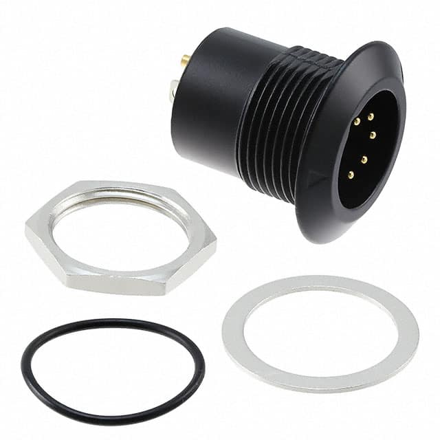 B5MBAUH CONN RCPT MALE XLR 5P SOLDER CUP