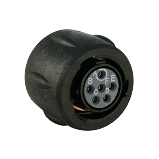 UTS610E98S CONN PLUG FMALE 6P GOLD SLDR CUP