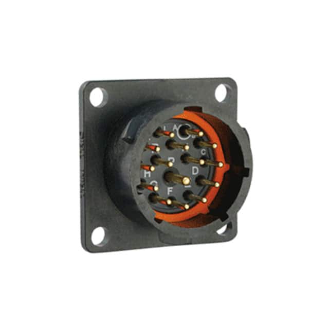 UTS014D15P CONN RCPT MALE 15POS GOLD SOLDER