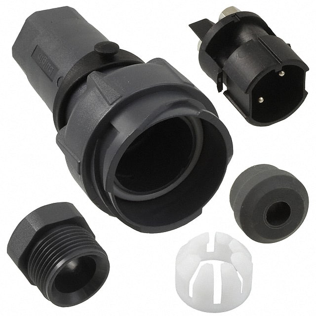 PXP7011/02P/ST/0507 CONN RCPT MALE 2POS NICKEL SCREW