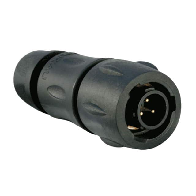 UTS6JC8E33P CONN PLUG MALE 3P GOLD SLDR CUP