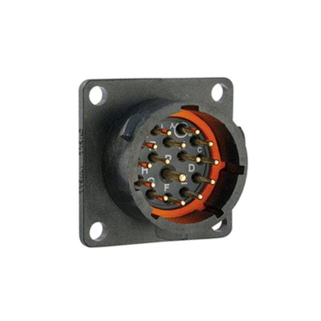UTS014E15P CONN RCPT MALE 15P GOLD SLDR CUP