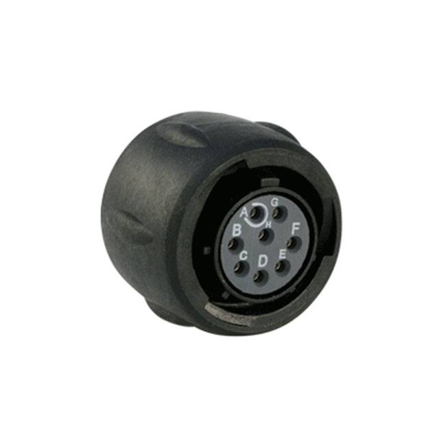 UTS612E8S CONN PLUG FMALE 8P GOLD SLDR CUP