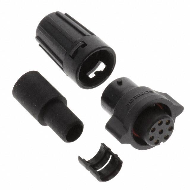 W6282-8SG-P-528 CONN PLUG FMALE 8POS SOLDER CUP