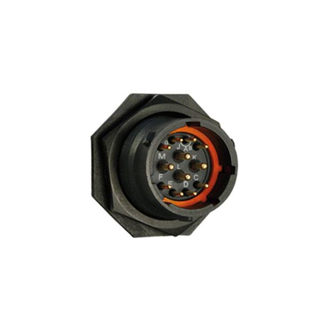 UTS714E12P CONN RCPT MALE 12P GOLD SLDR CUP