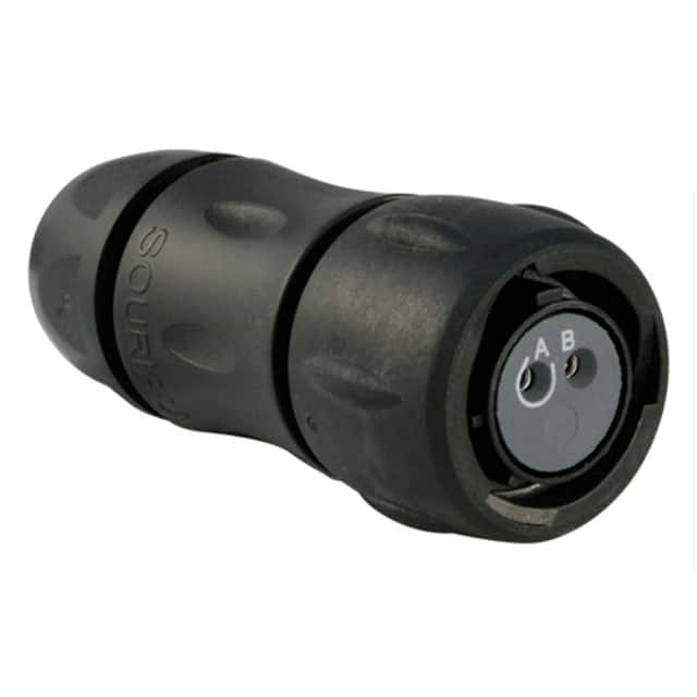 UTS6JC12E2S CONN PLUG FMALE 2P GOLD SLDR CUP