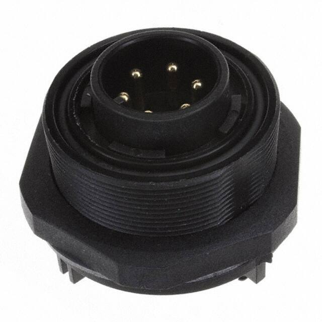 PX0707/P/06 CONN RCPT MALE 6POS GOLD SOLDER